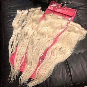 Bellami platinum blonde clip-in extensions